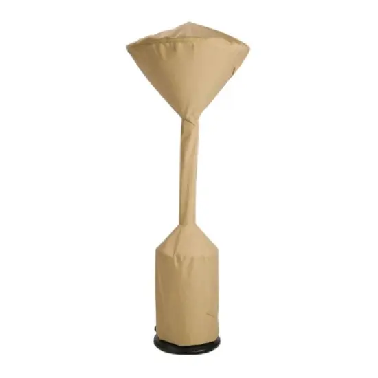 Classic Accessories 34" Terrazzo Water Resistant Stand Up Round Patio Heater Cover Beige image {5}