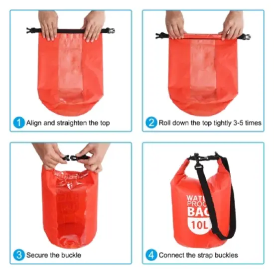 Unique Bargains Boating Kayaking Rafting Clear Window Floating Waterproof Dry Bag 10L image {4}