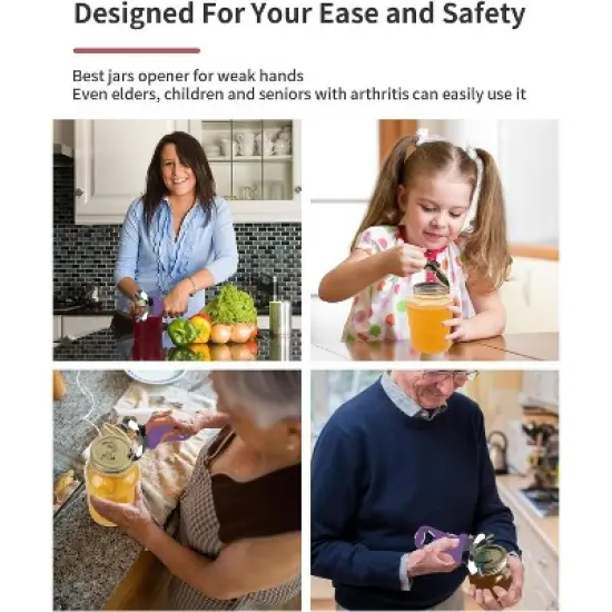 No-Dent Mason Jar Opener - Manual Multi-Purpose Canning Tool & Bottle Opener image {4}