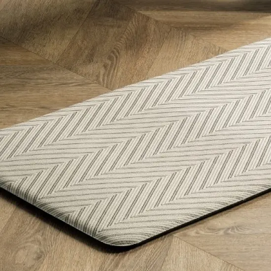 nuLOOM Casual Herringbone Anti Fatigue Kitchen or Laundry Room Comfort Mat image {5}
