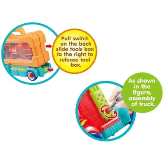 Link Ready! Set! Play! Take-A Part Carrier Tool Box With Racing Car, Lights & Sounds image {6}