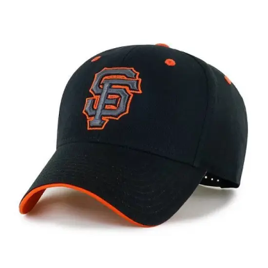 MLB San Francisco Giants Youth Black Money Maker Hat: Cotton Twill, Adjustable Snapback image {2}