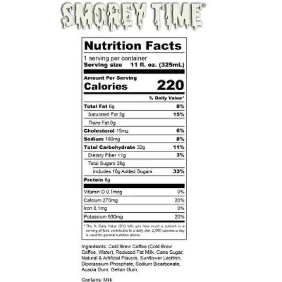 Bones Coffee Company S'morey Time Flavored Cold Brew Coffee S'mores & Graham Crackers Flavor image {2}