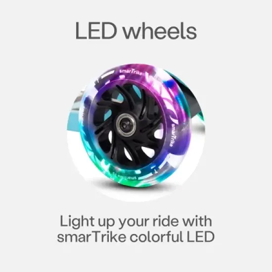 smarTrike T1 Adjustable 3-n-1 Kids Scooter with LED Wheels and Storage Bag image {3}