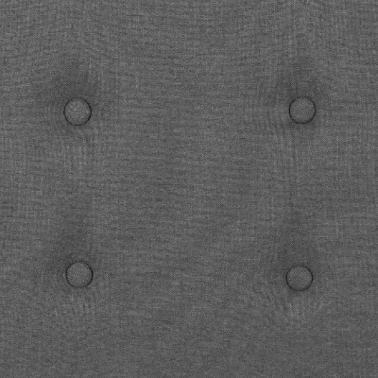 Flash Furniture Bristol Metal Tufted Upholstered Queen Size Headboard in Dark Gray Fabric image {8}