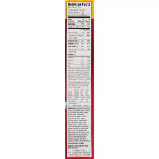 Wacky Mac & Cheese Dinner - 5.5oz image {3}