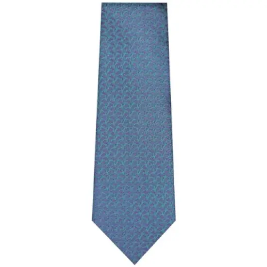 TheDapperTie Men's Blue And Green Novelty Necktie with Hanky image {1}