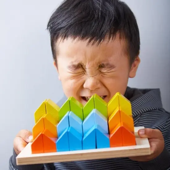 HABA 3D Arranging Game Creative Stones with 28 Wooden Blocks image {10}