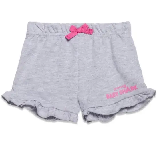 Pinkfong Baby Shark T-Shirt and French Terry Shorts Outfit Set Newborn to Infant image {2}