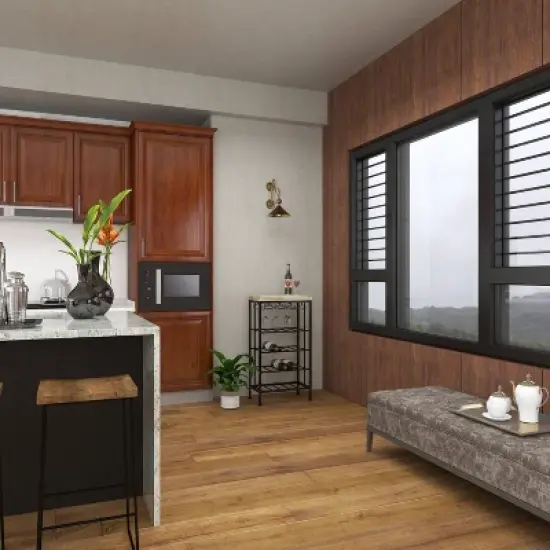 Industrial Metal Rectangle Wine Rack Black - Olivia & May image {15}