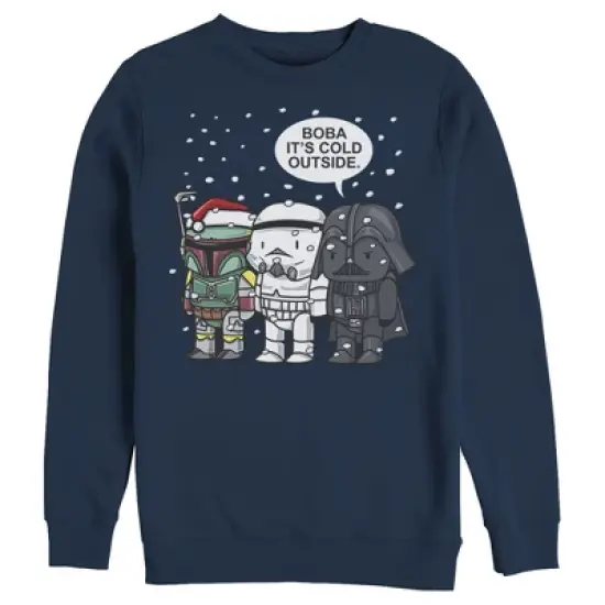 Men's Star Wars Christmas Boba It's Cold Outside Sweatshirt image {3}