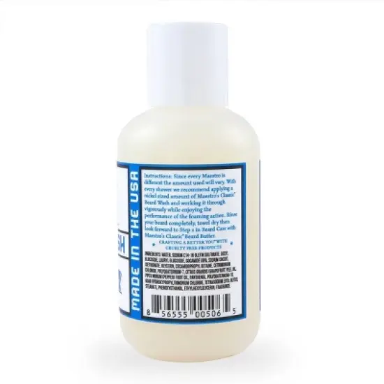 Maestro's Classic Mark of a Man Blend Beard Wash - 4 fl oz image {1}