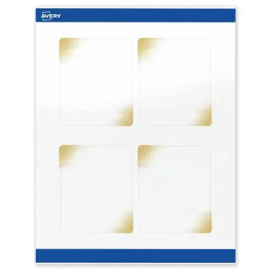 Avery Rectangle Labels, Gold Blush Pattern, 4" x 3-1/3" image {8}