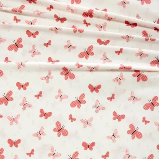 Butterfly Cotton Kids' Sheet Set Rose - Pillowfort&trade; image {3}