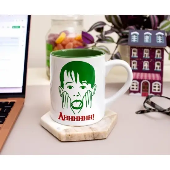 Silver Buffalo Home Alone Kevin Face Merry Christmas Ceramic Mug | Holds 14 Ounces image {6}