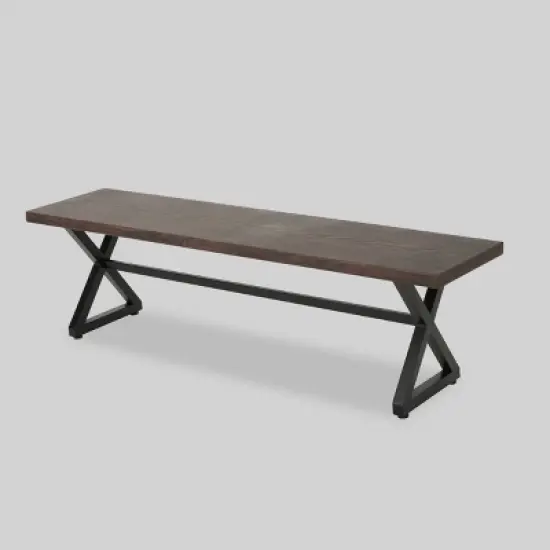 Isola 6pc Aluminum and Wicker Dining Set - Brown - Christopher Knight Home image {3}