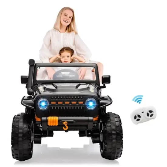 24V Ride-On Truck Car for Kids with Parent Remote Control &ndash; 3 Speeds, 4-Wheel Suspension, LED Lights, Music/MP3 Player & Safety Belt image {1}