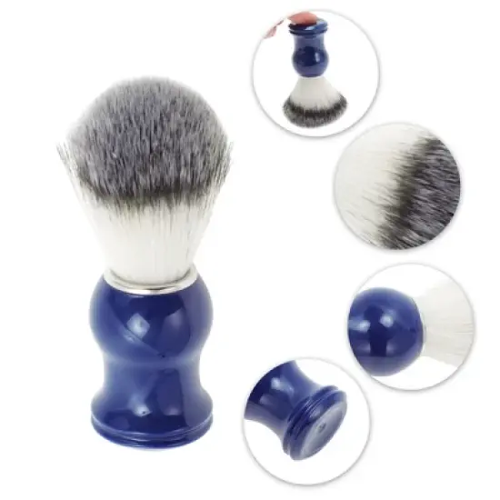 Unique Bargains Durable Shaving Brush 4.45"x1.5" Blue 1 Pc image {2}