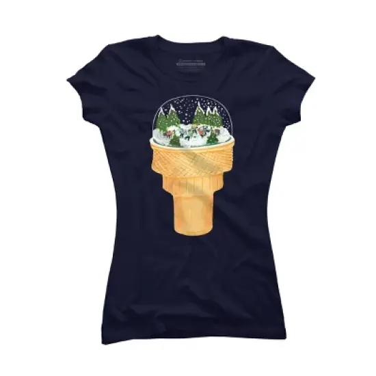 Junior's Design By Humans Sno-Cone By BullShirtCo T-Shirt image {5}