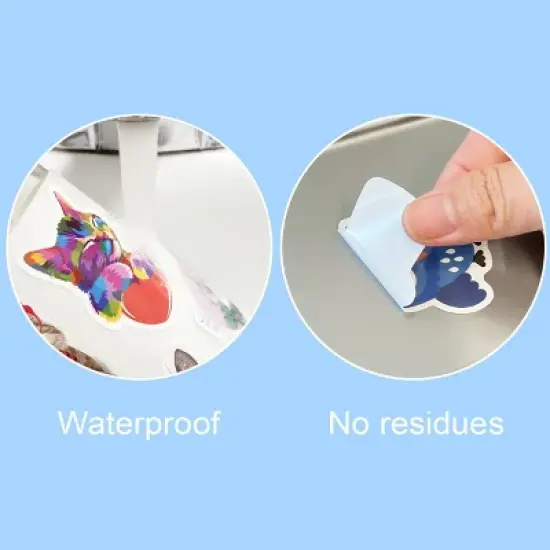 Wrapables Waterproof Vinyl Stickers for Water Bottles, Laptop, Phones, Skateboards, Decals for Teens, 100pcs, Motivational image {10}