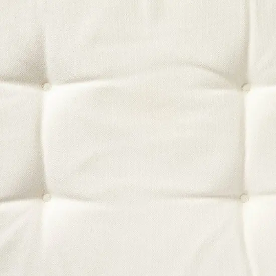 Elden Wood Bench with Woven Back and Loose Cushion Seat - Threshold&trade; designed with Studio McGee image {5}