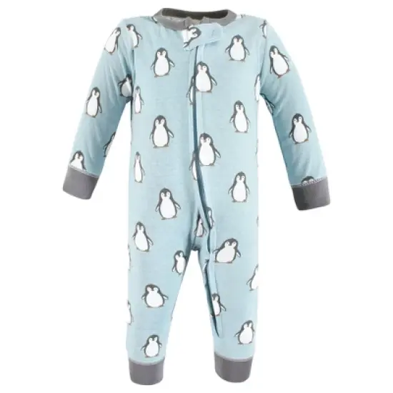 Hudson Baby Cotton Sleep and Play, Penguin image {3}