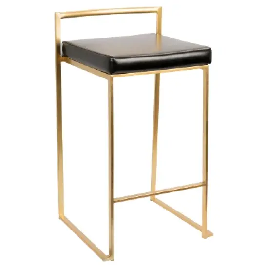 Set of 2 27" Fuji Contemporary Counter Height Barstool - Lumisource image {1}