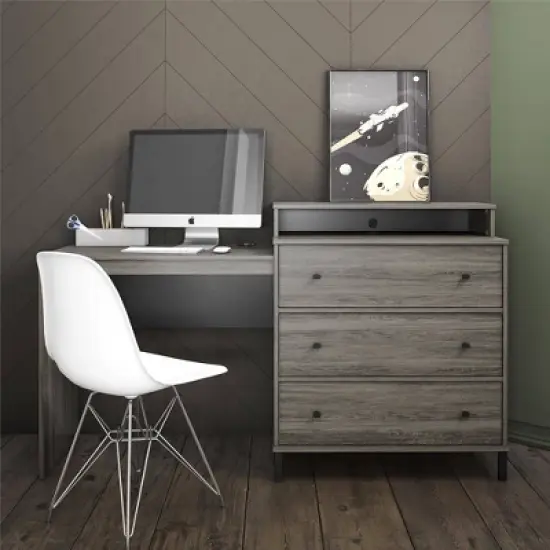 Kalissa Dresser Combo with Wireless Charger Desk - Novogratz image {2}