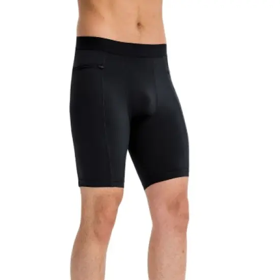 Anna-Kaci Active Men's Compression Biker Shorts with Side Pockets and Moisture-Wicking Stretch Fabric image {5}
