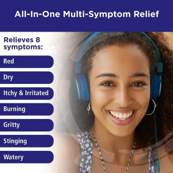 Rohto Ice All-in-One Multi-Symptom Relief Cooling Eye Drops - 0.4 fl oz image {2}