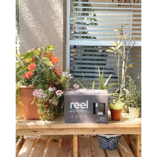 Reel Paper Premium Bamboo Toilet Paper - 12 Mega Rolls image {3}