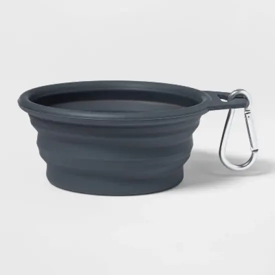 Collapsible Dog Bowl - 3.75 Cup - Gray - Boots & Barkley&trade; image {4}