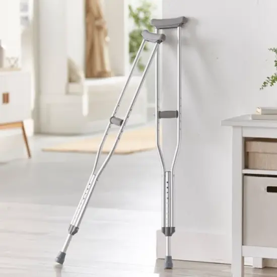 McKesson Aluminum Adult Underarm Crutches 5' 2" to 5' 10" User Ht. image {2}