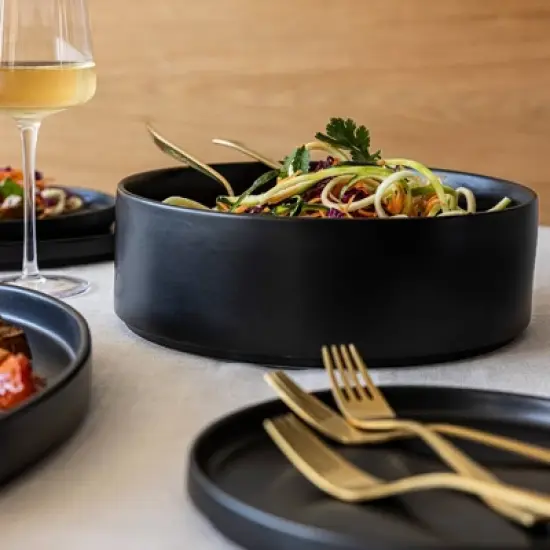 over&back Stackable 10" Hand-Finished Stoneware Serving Bowl image {5}