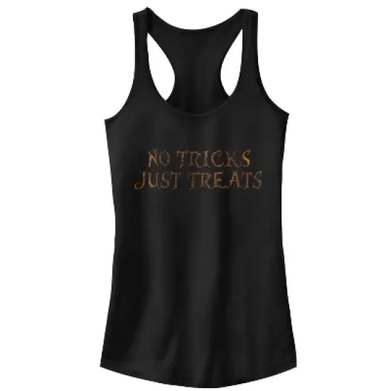 Junior's CHIN UP Halloween Just Treats Racerback Tank Top image {3}