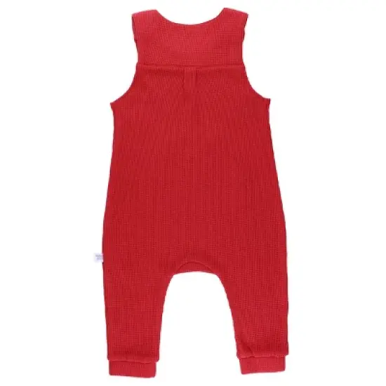 RuggedButts Boys Waffle Knit Longall Romper image {1}