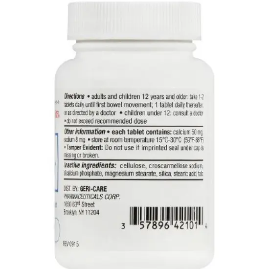 Geri Care - Stool Softener Docusate Sodium 100mg Softgel, 100 Count image {2}