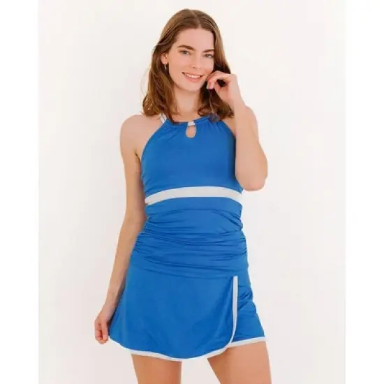 Lime Ricki Women's Capri Keyhole Tankini Top image {4}