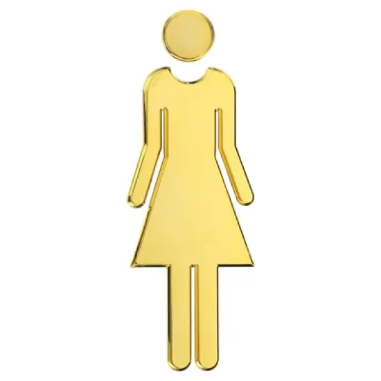 Unique Bargains Self-Adhesive Decor Office Business Women Restroom Sign image {6}