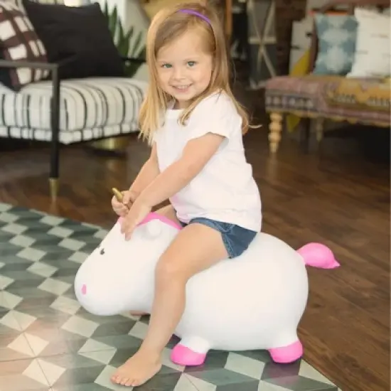 Farm Hoppers Fantasy Inflatable Bouncing Unicorn image {3}