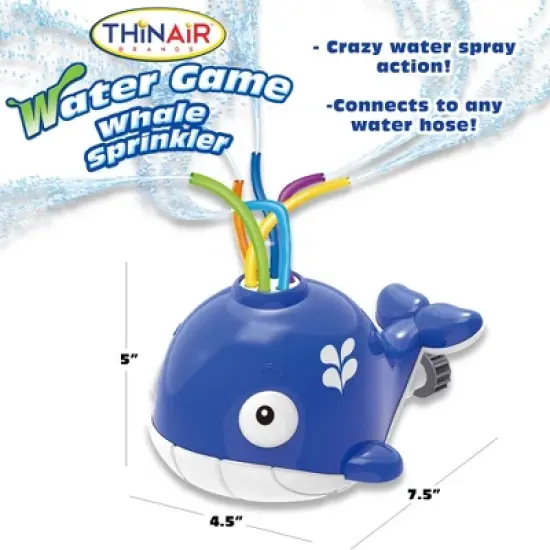 Scooba Duck Whale Sprinkler &ndash; 6 Water-Spraying Tubes, Animal Shaped, 3+ image {3}