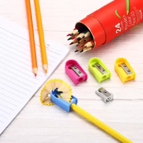 Unique Bargains Office Classroom Art Painting Mini Manual Pencil Sharpener with Single Hole image {4}