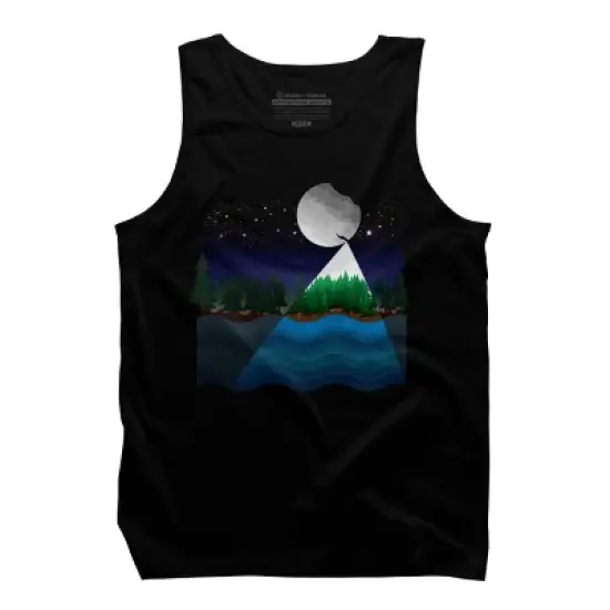 Men's Design By Humans Christmas night By recklessframee Tank Top image {4}