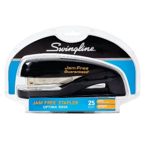 Swingline Optima Full Strip Desk Stapler 25-Sheet Capacity Graphite Black 87800 image {3}