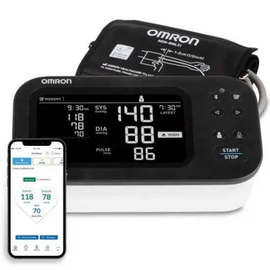 Omron 10 Series Upper Arm Blood Pressure Monitor with Afib Screening Technology image {9}