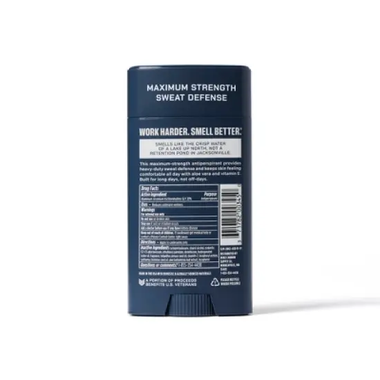 Duke Cannon Supply Co. Trench Warfare Men's Solid Antiperspirant & Deodorant Stick Midnight Swim - 3oz image {7}