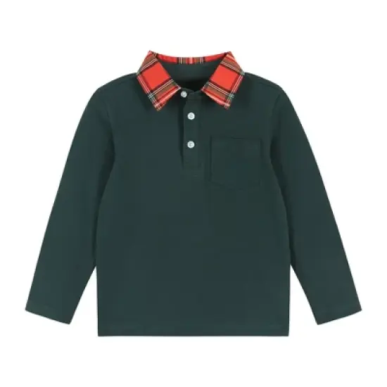 Andy & Evan  Toddler  Boys Hunter Holiday Polo Set image {3}
