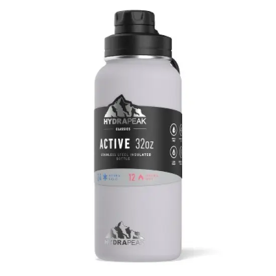 HydraPeak 32oz Wide Mouth Stainless Steel Water Bottle image {19}