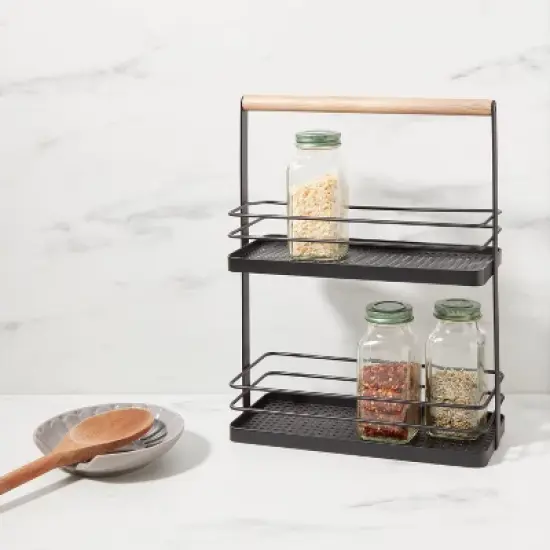 Wood 2-Tier Spice Rack - Threshold&trade; image {1}