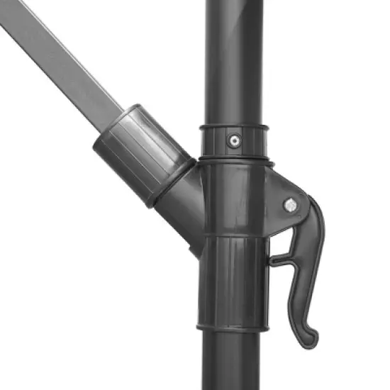 LeisureMod Willry Modern 10FT Outdoor Offset Cantilever Hanging Patio Umbrella with Solar Powered LED &ndash; Backyard, Deck, Garden, Poolside, Patio Shade image {11}